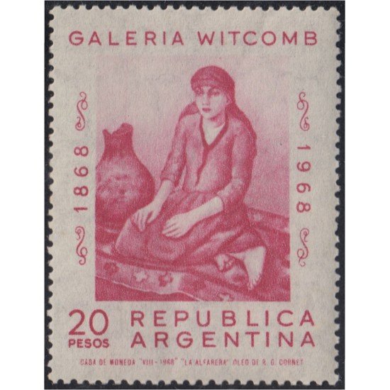 Argentina 832 1968 Centenario de la Galería Witcomb de Buenos Aires MH Argentina 832 1968 Centenario de la Galería Witcomb de Buenos Aires MH