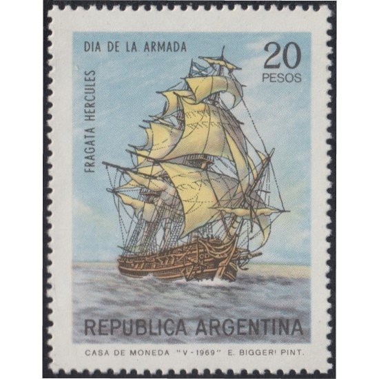 Argentina 837 1969 Día de la Marina MH Argentina 837 1969 Día de la Marina MH