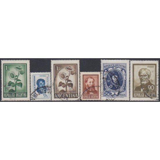 Argentina 865A/70 1970/73 Serie Corriente Manuel Belgrano Sin Filigrana usados Argentina 865A/70 1970/73 Serie Corriente Manuel Belgrano Sin Filigrana usados