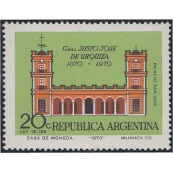 Argentina 865 1970 100 Años de la muerte de Justo-José de Urquiza MH Argentina 865 1970 100 Años de la muerte de Justo-José de Urquiza MH