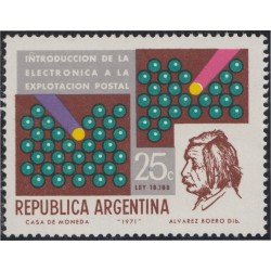 Argentina 882 1971 Introducción de la electrónica a la Explotación postal MH Argentina 882 1971 Introducción de la electrónica a la Explotación postal MH