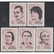 Argentina 892/96 1971 Comediantes Argentinos MH