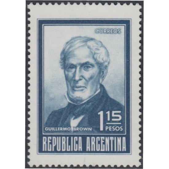 Argentina 921 1972 Serie Corriente. Guillermo Brown. Filigrana G MH Argentina 921 1972 Serie Corriente. Guillermo Brown. Filigrana G MH