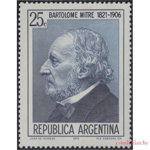 Argentina 930 1972 150 Años del nacimiento de Bartolomé Mitre MH
