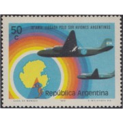 Argentina 940 1973 10 Años de la Expedición Aérea al Polo Sur MH