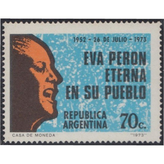 Argentina 946 1973 21 Aniversario de la muerte de Eva Perón MH