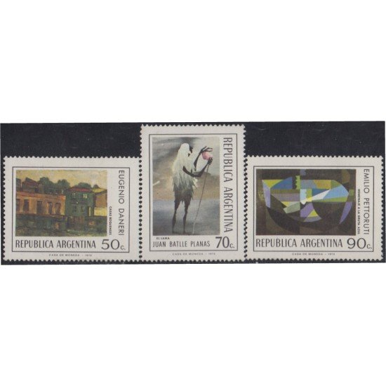 Argentina 962/64 1974 Pinturas Argentina MH