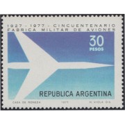 Argentina 1104 1977 50 Años de la Industria Aeronáutica militar MNH