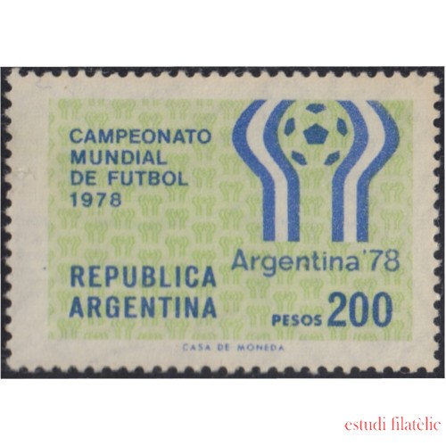 Argentina 1110a 1978 Copa del Mundo de Fútbol Argentina 78 Filigrana G MNH