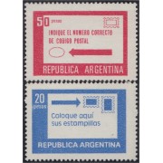 Argentina 1144/45 1978 Slogans postales MNH  