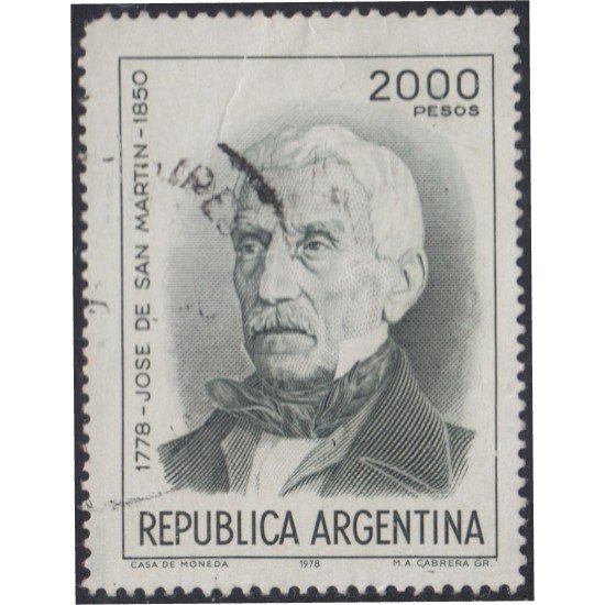 Argentina 1151a 1978 General de San Martín usado Argentina 1151a 1978 General de San Martín usado