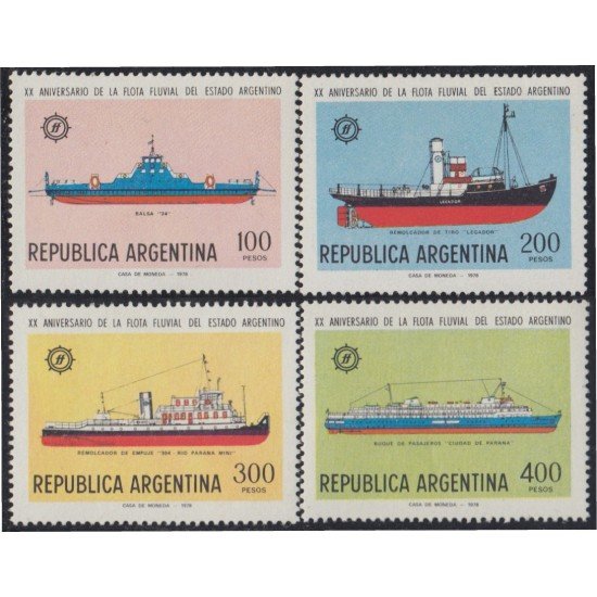 Argentina 1152/55 1978 General de San Martín MNH Argentina 1152/55 1978 General de San Martín MNH