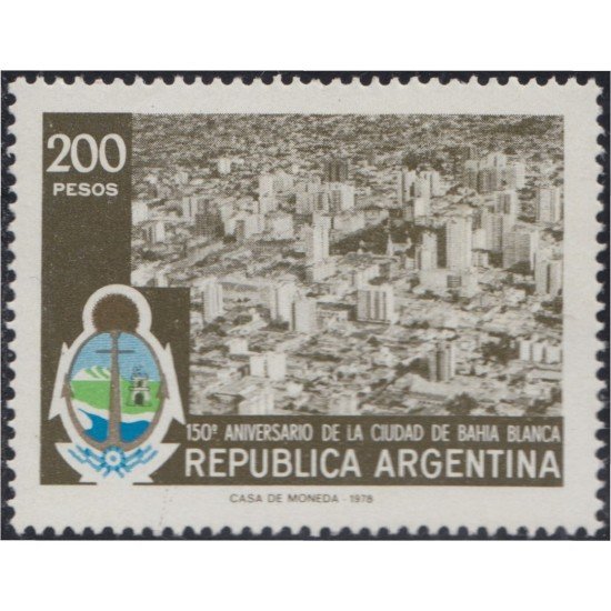 Argentina 1156 1978 150 Aniversario de la villa de Bahía Blanca MNH