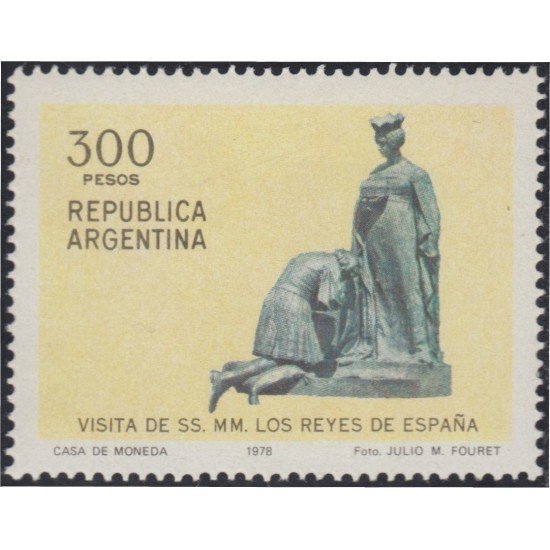 Argentina 1157 1978 Visita de SS MM Los reyes de España MNH Argentina 1157 1978 Visita de SS MM Los reyes de España MNH