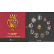 España Spain  2018 cartera oficial monedas Euros + 2€ Felipe VI y Compostela 