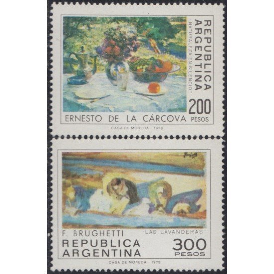 Argentina 1164/65 1979 Arte Pinturas Paints MNH Argentina 1164/65 1979 Arte Pinturas Paints MNH