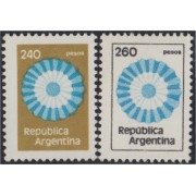 Argentina 1170/71 1979 Serie antigua Colores Nacionales MNH 