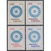Argentina 1191/94 1979 Serie antigua Colores Nacionales MNH 