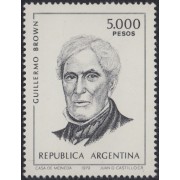 Argentina 1212 1980 Personalidades Almirante Guillermo Brown MNH 