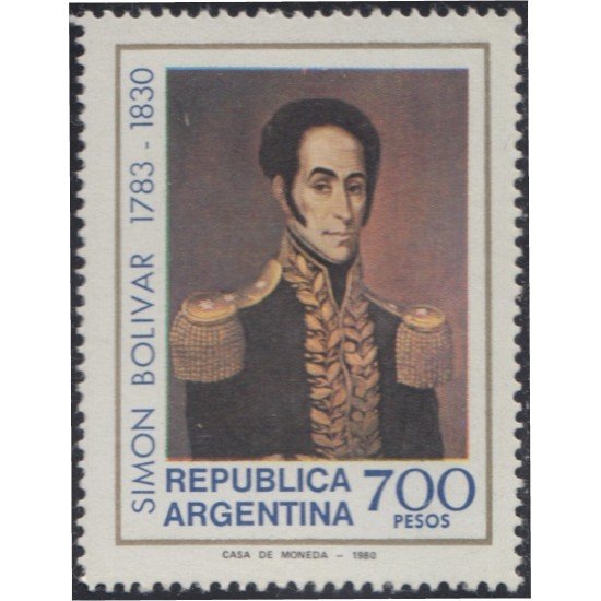 Argentina 1236 1980 Simón Bolivar MNH Argentina 1236 1980 Simón Bolivar MNH