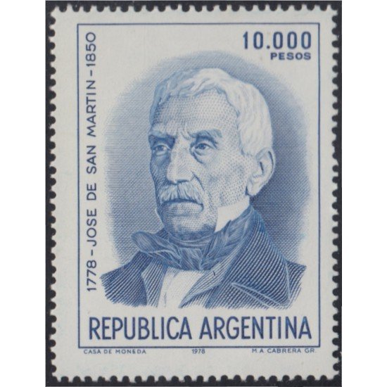 Argentina 1241 1981 José de San Martín MNH Argentina 1241 1981 José de San Martín MNH