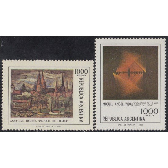 Argentina 1242/43 1981 Pinturas MNH Argentina 1242/43 1981 Pinturas MNH