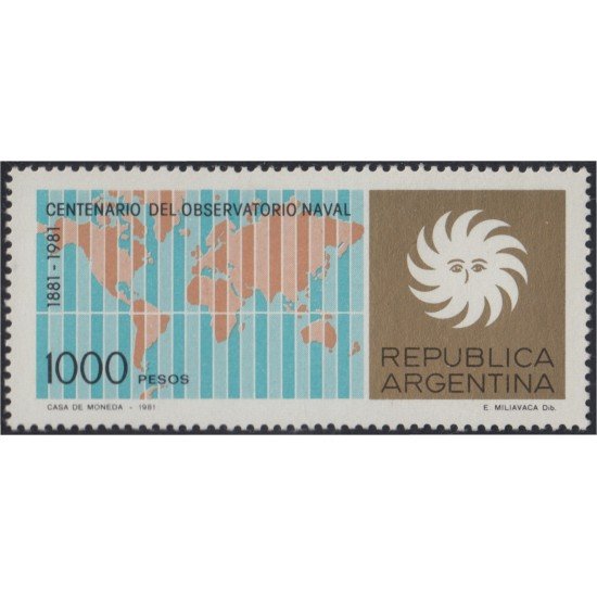Argentina 1258 1981 Centenario del Observatorio Nacional MNH Argentina 1258 1981 Centenario del Observatorio Nacional MNH