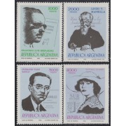 Argentina 1281/84 1982 Escritores argentinos MNH 