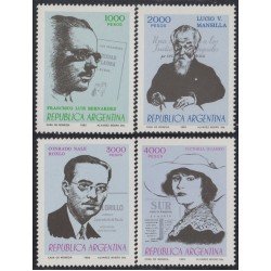 Argentina 1281/84 1982 Escritores argentinos MNH