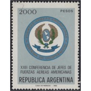 Argentina 1287 1982 XXII Conferencia de Jefes de Estados Fuerzas Aéreas Americanas MNH 
