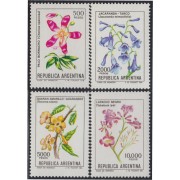 Argentina 1290/93 1982 Serie Antigua Flores Flowers MNH 
