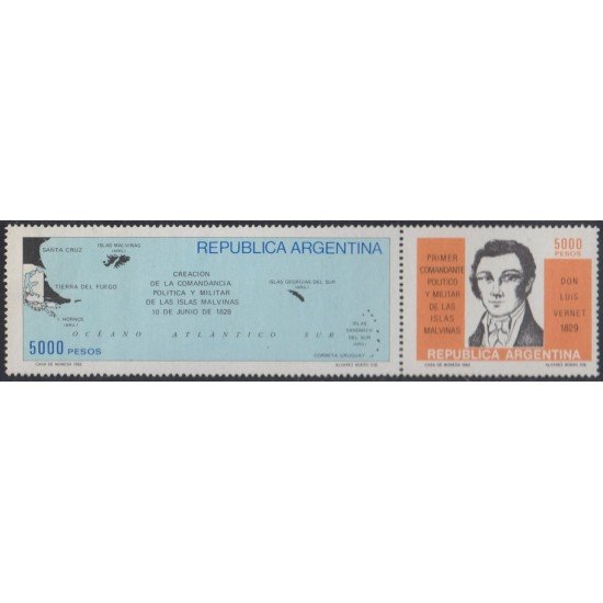 Argentina 1295/96 1982 Don Luis Vernet MNH Argentina 1295/96 1982 Don Luis Vernet MNH