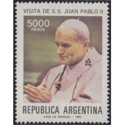 Argentina 1297 1982 Visita de Juan Pablo II MNH 