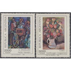 Argentina 1300/01 1982 Artes Plásticas Argentinas Pinturas MNH Argentina 1300/01 1982 Artes Plásticas Argentinas Pinturas MNH