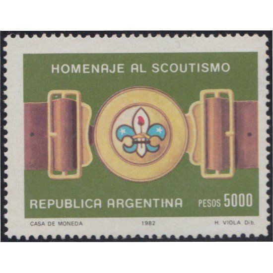 Argentina 1304 1982 75º Aniversario del Scoutismo MNH Argentina 1304 1982 75º Aniversario del Scoutismo MNH