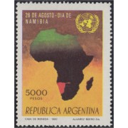 Argentina 1309 1982 Día de Namibia  MNH 