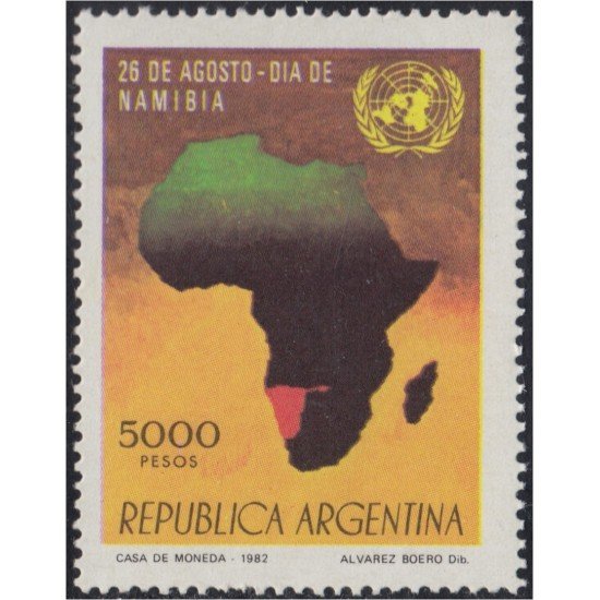 Argentina 1309 1982 Día de Namibia MNH Argentina 1309 1982 Día de Namibia MNH