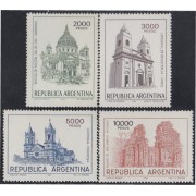 Argentina 1316/19 1982 Edificios Religiosos Catedral de Formosa Ruinas de San Ignacio MNH 