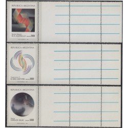 Argentina 1320a/22a 1982 Artés Plásticas Argentinas MNH Argentina 1320a/22a 1982 Artés Plásticas Argentinas MNH