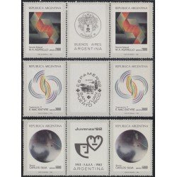 Argentina 1320a/22a 1982 Artés Plásticas Argentinas MNH Argentina 1320a/22a 1982 Artés Plásticas Argentinas MNH