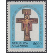 Argentina 1339 1982 800º Aniversario del nacimiento de San Francisco de Asís MNH 
