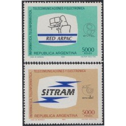 Argentina 1346/47 1983 Informaciones tecnológicas MNH