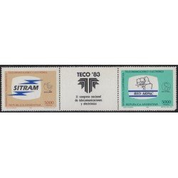 Argentina 1346a/47a 1983 Información tecnológica MNH