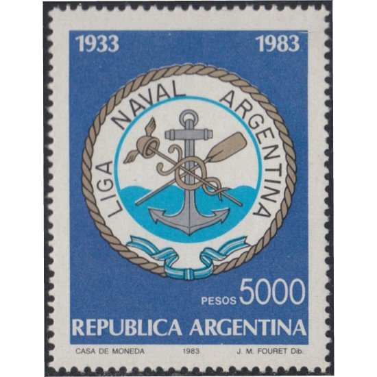 Argentina 1349 1983 Día de la Marina Nacional MNH Argentina 1349 1983 Día de la Marina Nacional MNH