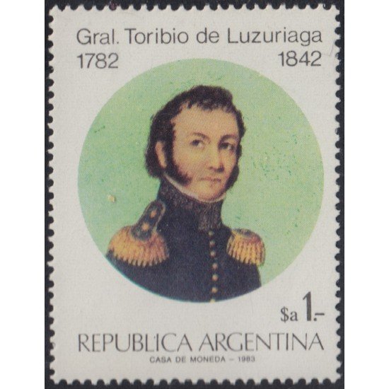 Argentina 1376 1983 200 Años del nacimiento del Gral Toribio de Luzuriaga MNH Argentina 1376 1983 200 Años del nacimiento del Gral Toribio de Luzuriaga MNH