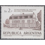 Argentina 1377 1983 50º Aniversario del Instituto Nacional Sanmartiniano MNH 