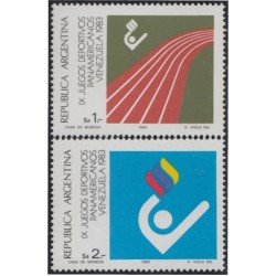 Argentina 1378/79 19839º Juegos deportivos panamericanos MNH Argentina 1378/79 19839º Juegos deportivos panamericanos MNH