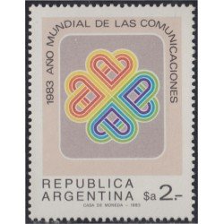 Argentina 1381 1983 Año Mundial de las comunicaciones MNH Argentina 1381 1983 Año Mundial de las comunicaciones MNH