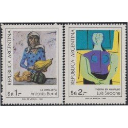 Argentina 1382/83 1983 Pinturas Argentinas MNH Argentina 1382/83 1983 Pinturas Argentinas MNH