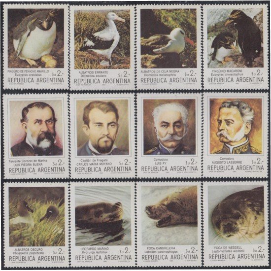 Argentina 1392/03 1983 Pioneros y Fauna en la Antártica Argentina MNH Argentina 1392/03 1983 Pioneros y Fauna en la Antártica Argentina MNH